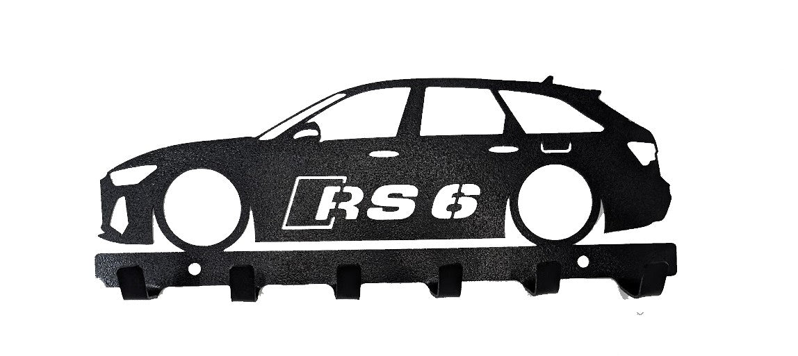 Audi RS6 Avant Wagon Key holder | wall mounted key organizer| Metal key rack | Metal car Silhouette