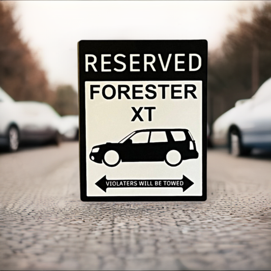 Subaru forester xt custom parking sign | metal parking sign |