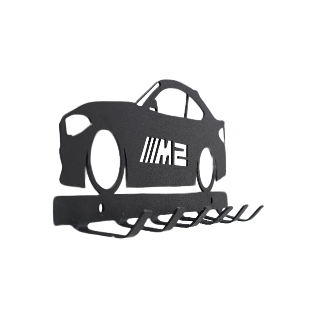Bmw M2 Key holder | wall mounted key organizer| Metal key rack | Metal car Silhouette
