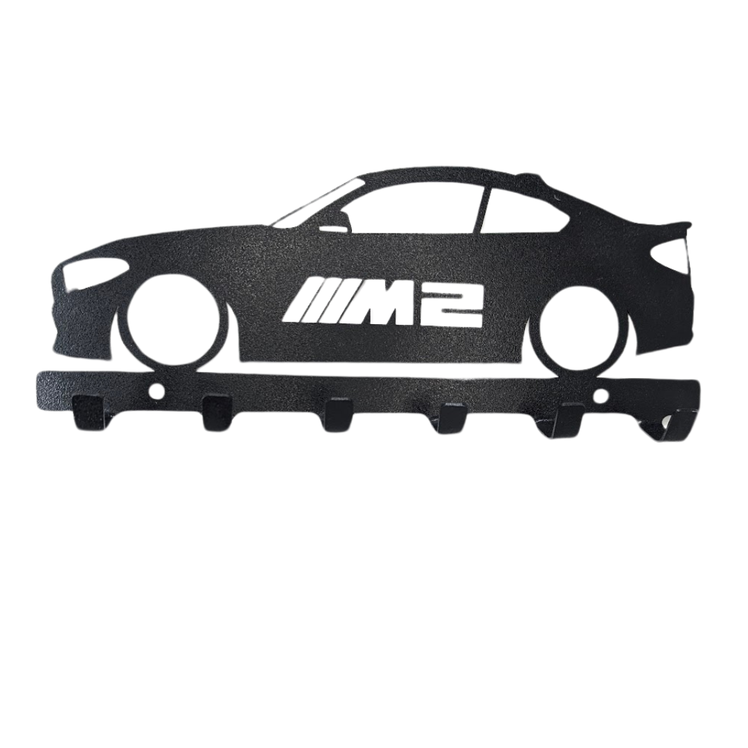 Bmw M2 Key holder | wall mounted key organizer| Metal key rack | Metal car Silhouette