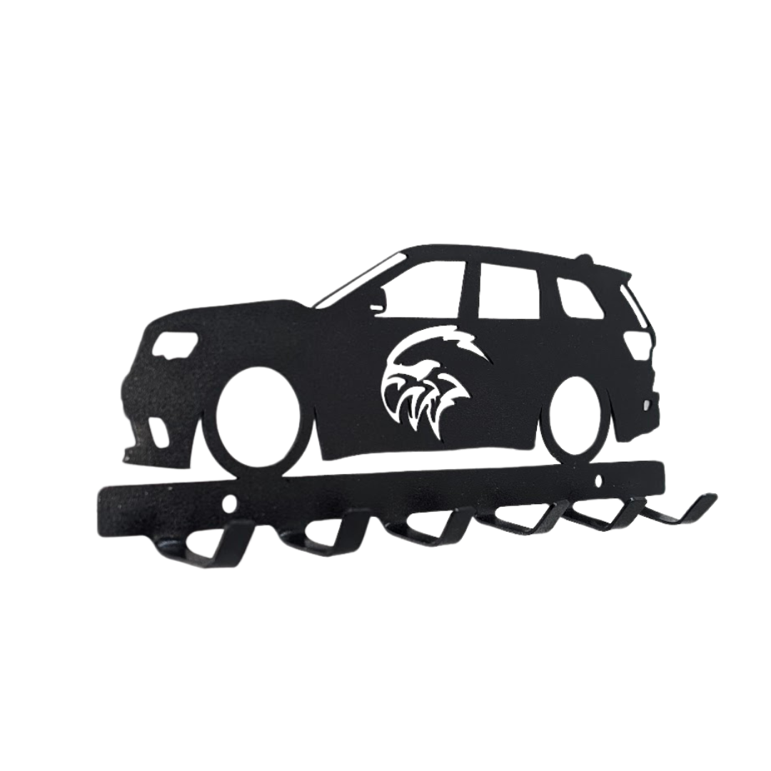 Jeep Grand Cherokee Trackhawk Key holder | wall mounted key organizer| Metal key rack | Metal car Silhouette