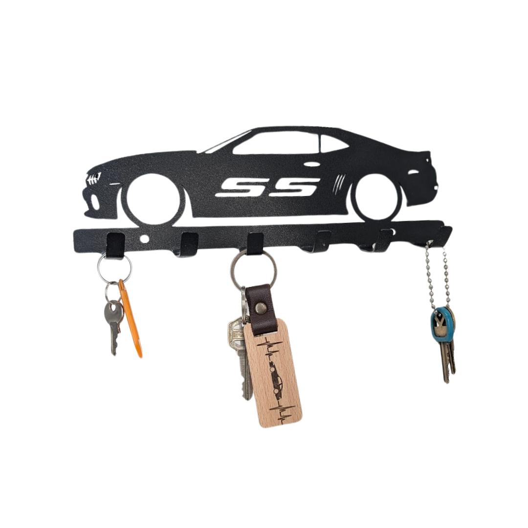 Camaro SS Key holder | wall mounted key organizer| Metal key rack | Metal car Silhouette