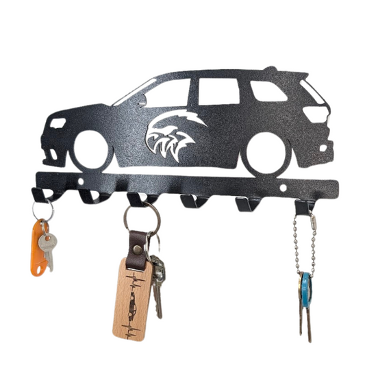Jeep Grand Cherokee Trackhawk Key holder | wall mounted key organizer| Metal key rack | Metal car Silhouette