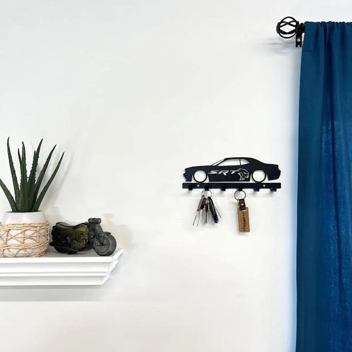 dodge challenger srt Key holder | wall mounted key organizer| Metal key rack