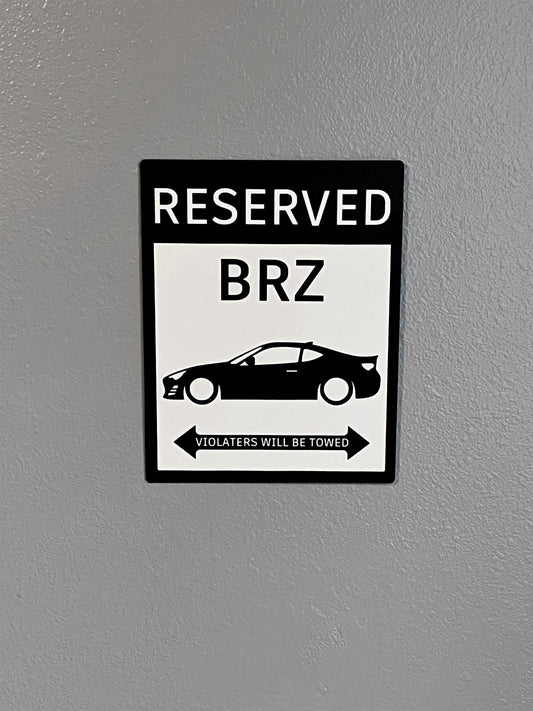 Subaru Scion Toyota - FBZ FRS A86 - parking sign