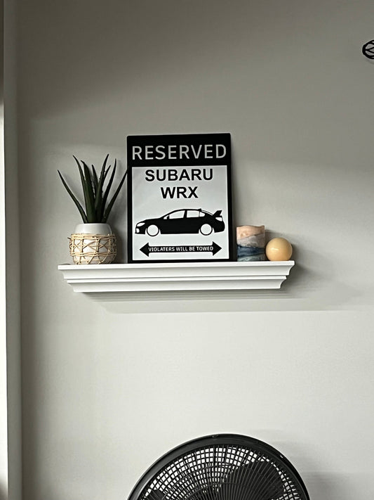 Subaru WRX STI parking sign | custom parking sign |