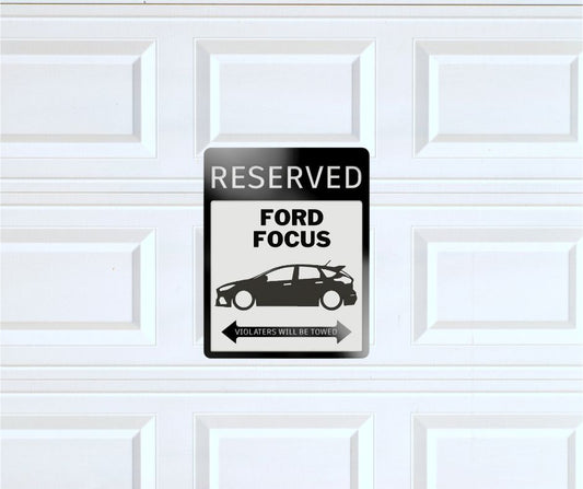 ford focus parking sign | custom parking signs | Metal sign