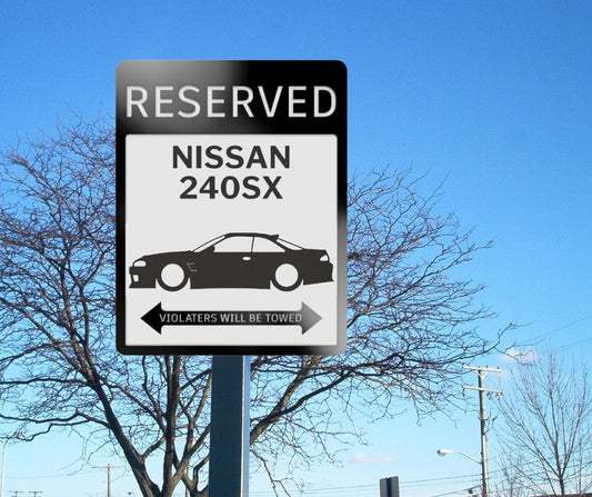 Nissan 240sx silvia parking sign | custom parking signs | Metal sign