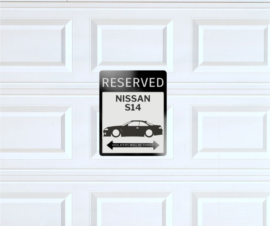 Nissan 240sx silvia parking sign | custom parking signs | Metal sign