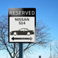 Nissan 240sx silvia parking sign | custom parking signs | Metal sign