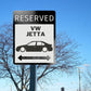 Vw Jetta mk4 parking sign | custom parking signs | Metal sign