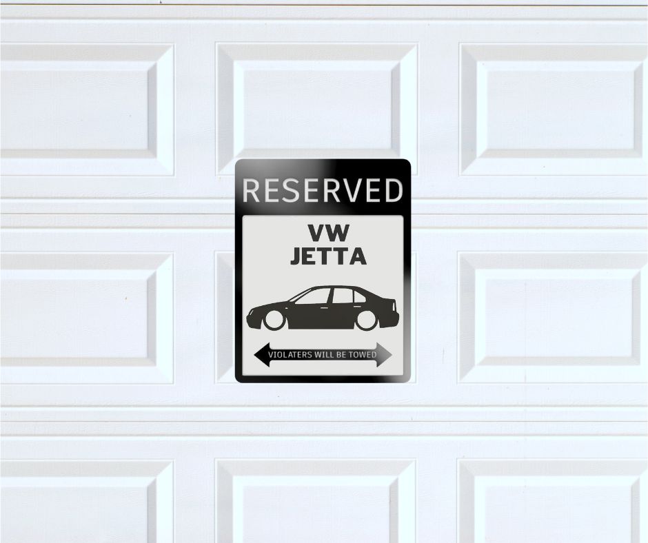 Vw Jetta mk4 parking sign | custom parking signs | Metal sign