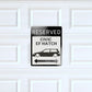 Civic EF sedan hatchback parking sign | custom parking signs | Metal sign