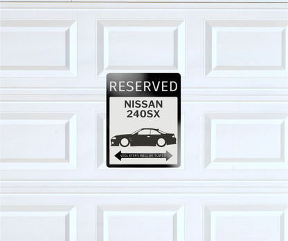 Nissan 240sx silvia parking sign | custom parking signs | Metal sign