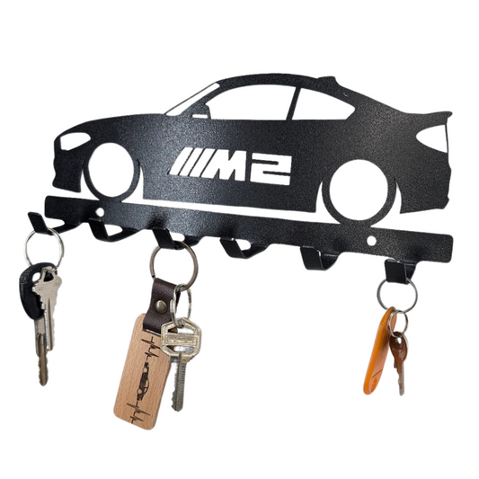 Bmw M2 Key holder | wall mounted key organizer| Metal key rack | Metal car Silhouette