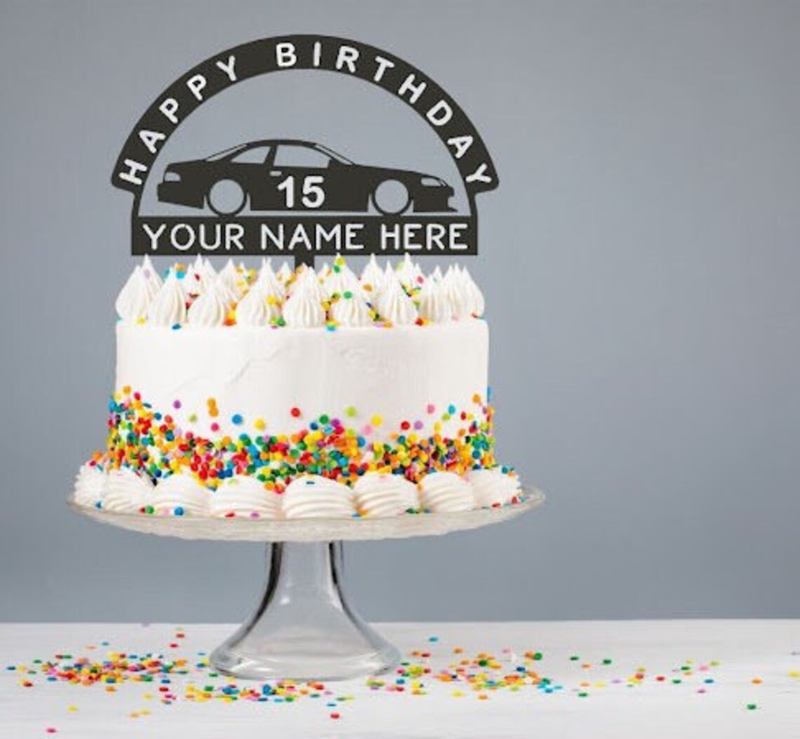 Birthday cake topper| Sc300/400 Soarer cake topper | Personalized Cake Topper | car-themed car topper |car birthday cake topper