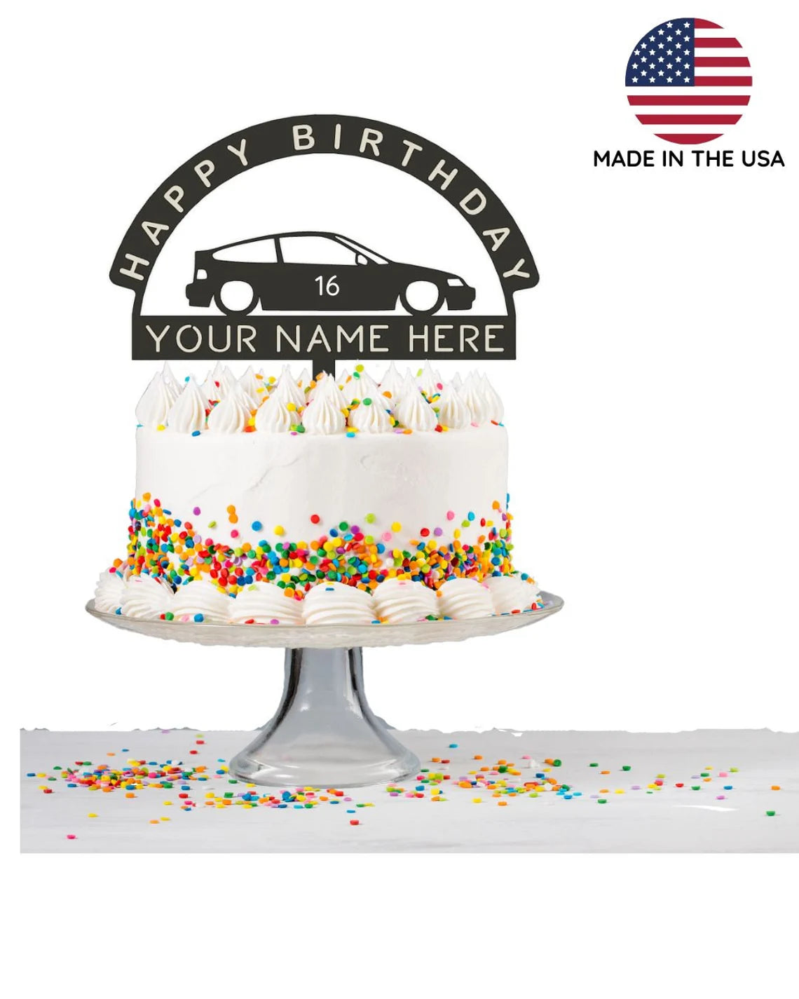 crx cake topper | custom cake topper |car birthday cake topper