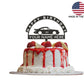 Classic Porsche 911 Birthday  cake topper | Personalized cake topper | Sports car cake topper