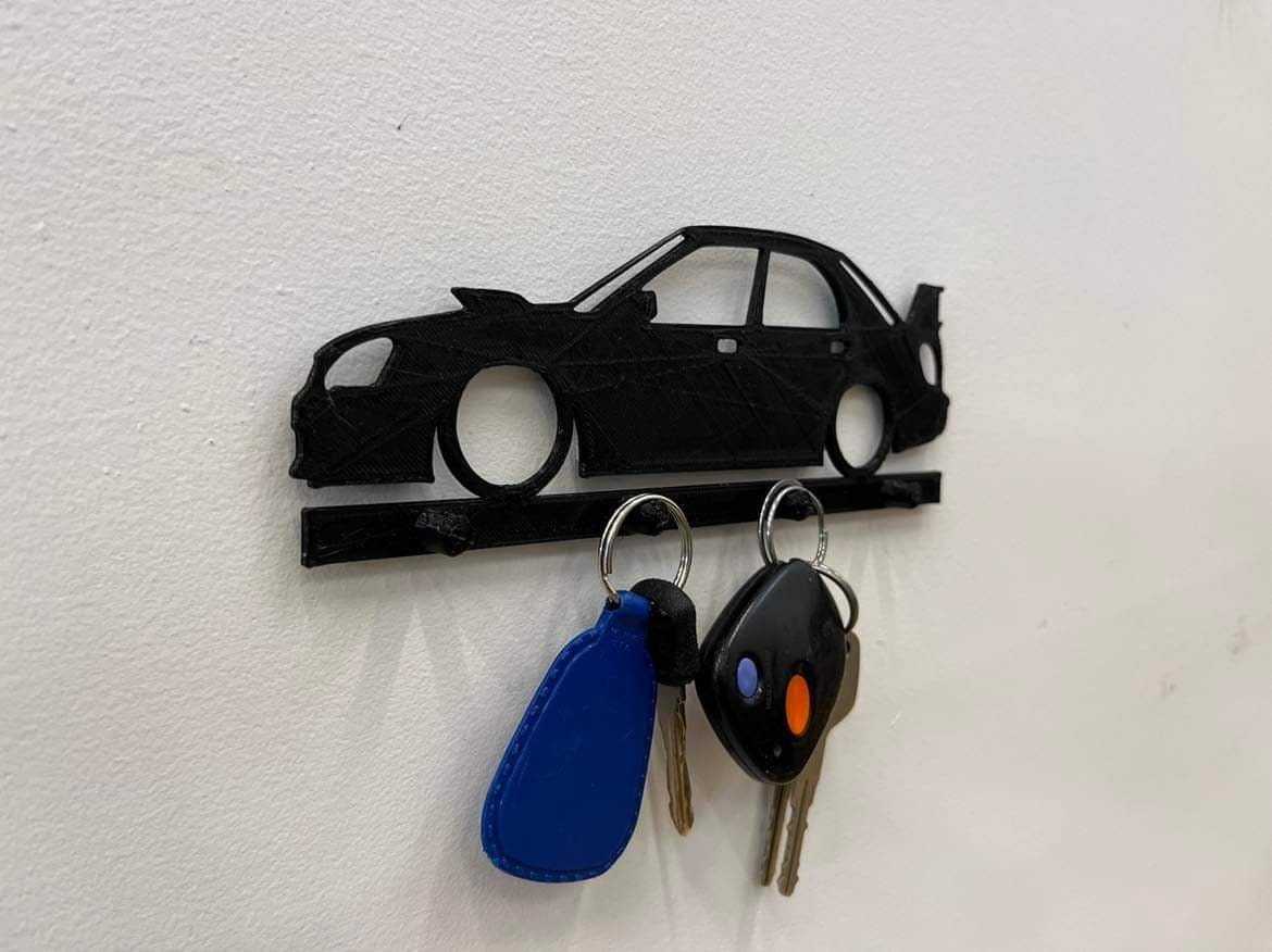 Subaru wagon wrx sti key holder | wall key organizer | key hanger