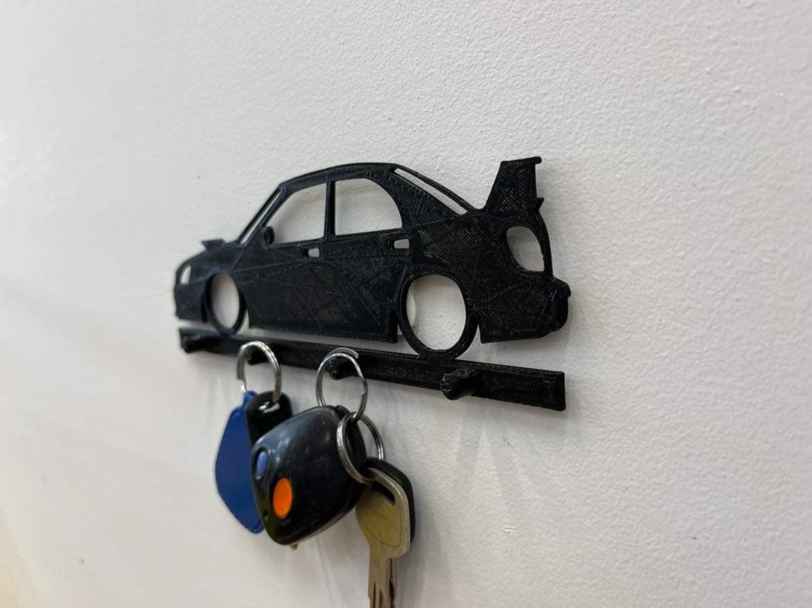 Subaru wagon wrx sti key holder | wall key organizer | key hanger