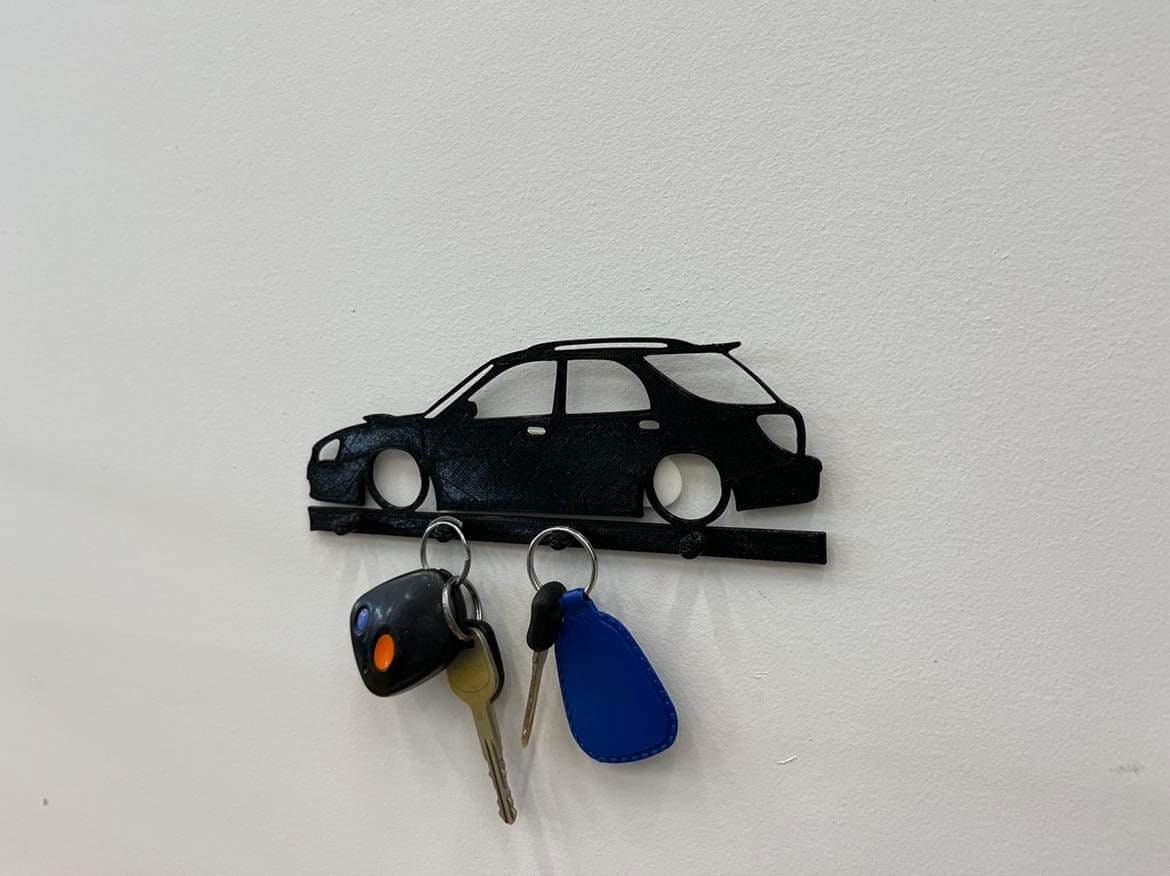 Subaru wagon wrx sti key holder | wall key organizer | key hanger