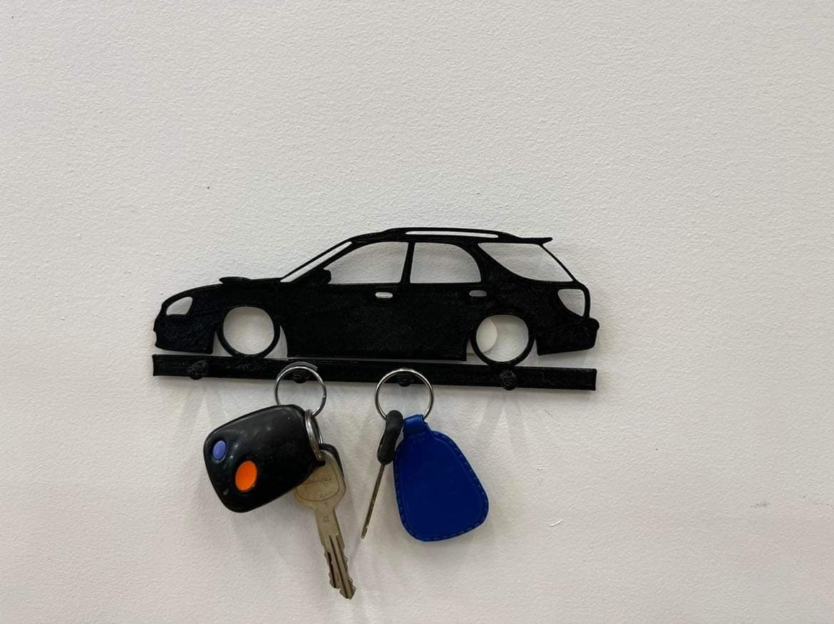 Subaru wagon wrx sti key holder | wall key organizer | key hanger