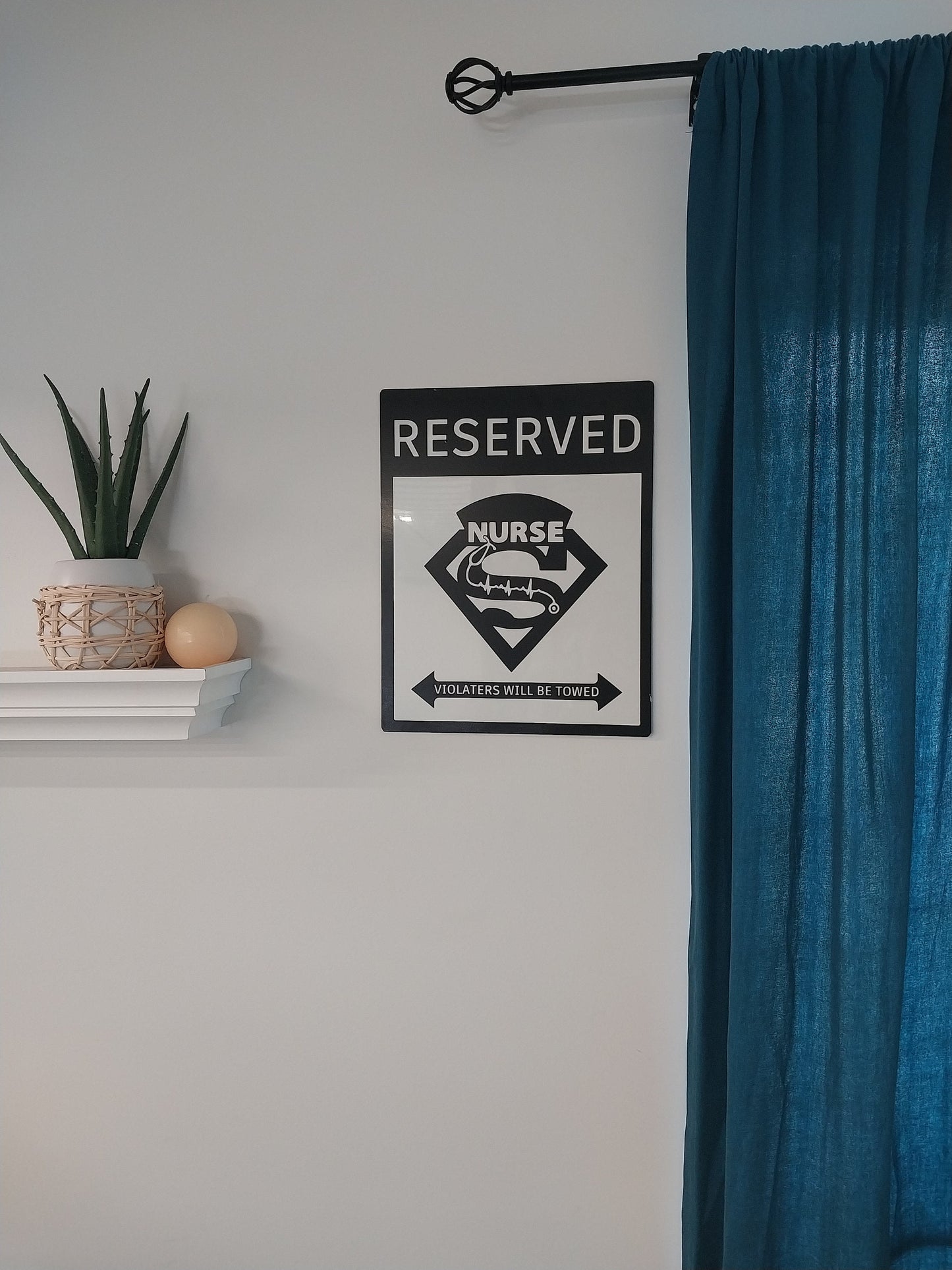 Super nurse parking sign | custom parking sign | Metal sign