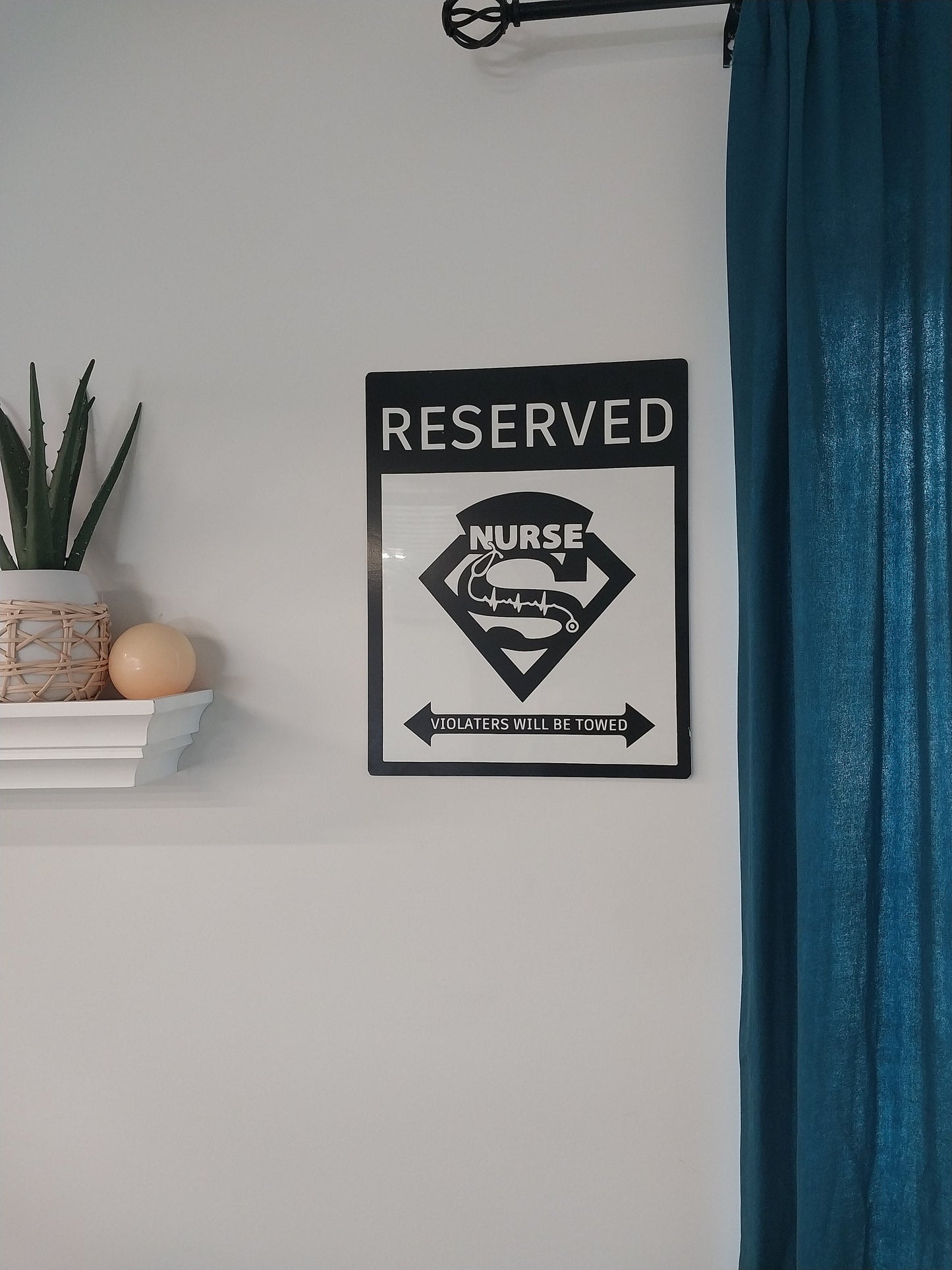 Super nurse parking sign | custom parking sign | Metal sign