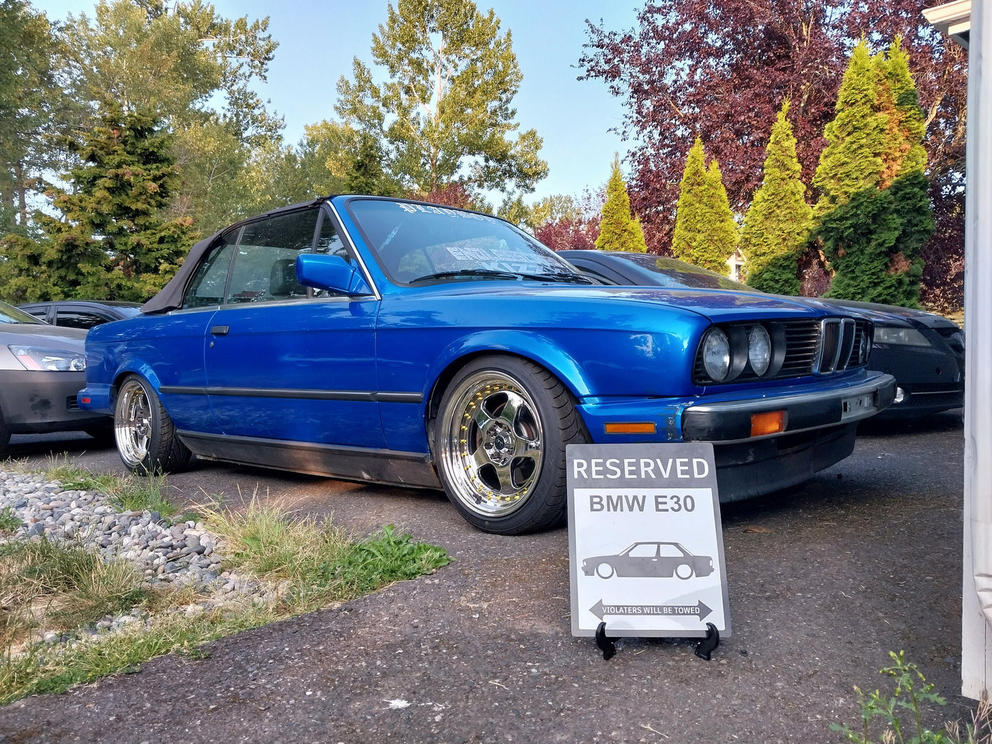 BMW E30 parking sign | custom parking signs | Metal sign